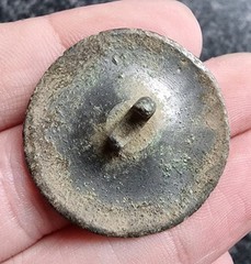 Rev War Era Tudor Rose Button Georgian 18th Century Detecting Find Antique 30mm