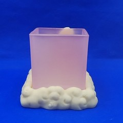Vintage New 2000 Roman Inc. Cherub Angels Embracing Candle Holder Rare!