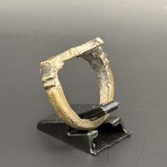 Very Rare Ancient Roman Ring Bronze Engraved Beast Authentic Antique Size 9