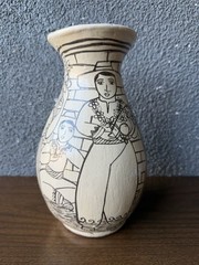 Angelica Morales Vase Pot Studio Pottery Tzintzuntzan, Michoacan, Mexico Ceramic