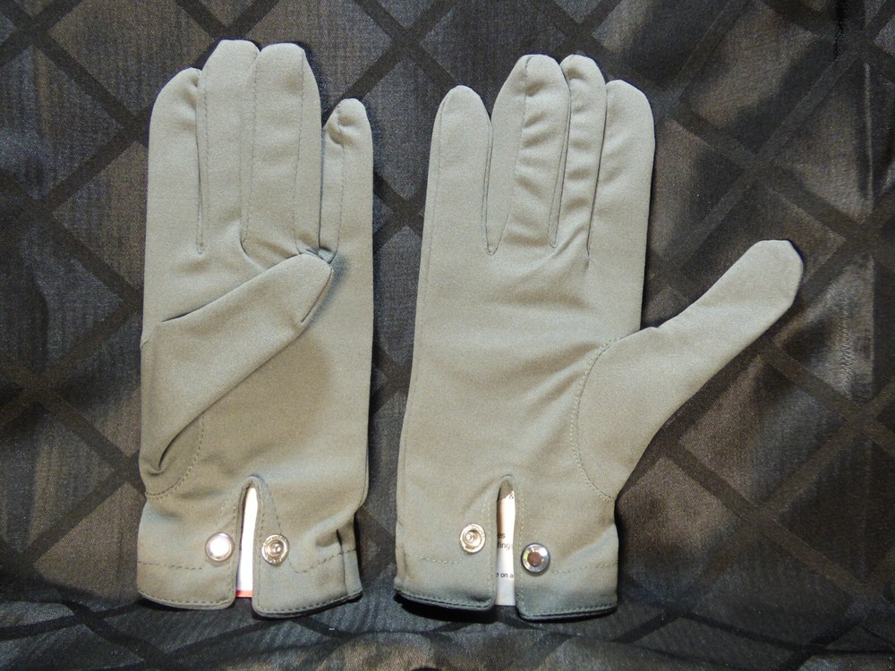 Swarovski Cloth Gloves with Crystal Button New-Old Stock in original packaging