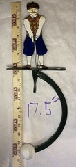 Vintage Teeter. Golfer, Metal. Unmarked. Cast Iron?