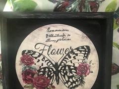 Butterfly/Rose Wall Decor