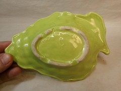 Vintage Ceramic Art Pottery Grape Cluster Trinket Dish ~ Made in Brazil