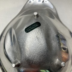 Laura Ashley Vintage Y2K 2000 Shiny Metal Pear Shaped Dish Trinket Footed Tray