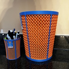 NY Knicks Trash Can – Basketball Gift Viral Blue Orange Trash Can