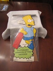 Bart Simpson Cardboard Cut Out 17″ Tall Standees 1990 Rare Un-opened