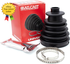 CVS18 Universal Split Constant Velocity Joint Gaiter Boot Replacement Kit Black