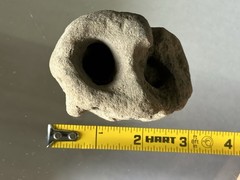 PRE-COLUMBIAN DOUBLE CHAMBER POISON POT POTTERY BOWL, VESSEL, FOUND IN MEXICO