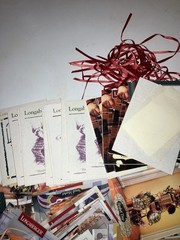 Over 100 Longaberger Miscellaneous Product cards, Etc.