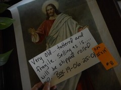 Antique Print Jesus My Peace I give to You Religious 14″x 22″ unframed