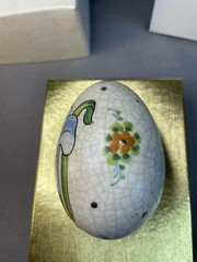Vintage Veneto Flair Ceramic Egg Easter 1975 Italy #6671/7500 W/Box