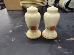 Vintage W.S. George Pattern Salt and Pepper Shakers Strawberry Shortcake