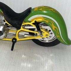 Motorcycle Chopper Bike Lime Green Yellow Plastic/216e