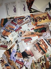 Over 100 Longaberger Miscellaneous Product cards, Etc.