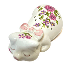 Vintage 1978 Avon Ceramic Pomander Pig Potpourri Holder by Ceramarte Brazil 5″