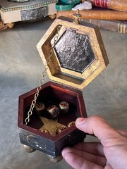 Custom-Crafted Set of Occult Divination & Astrological Dice With Planetary Altar