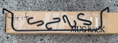 RETIRED LONGABERGER WROUGHT IRON MUG RACK EXTENSION HOOKS ONTO SPICE RACK RARE!!