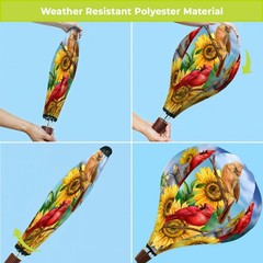 Briarwood Lane Summer Cardinals & Sunflowers Hot Air Balloon Spinner 54×12