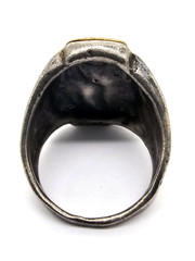 100 BC Ancient High Carat GOLD Silver Roman Greek Ring Erotic Motive Artifact
