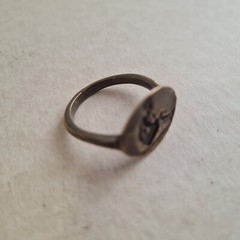 Thracian ring Roman Style Handmade Bronze Vintage Antique Look Spqr