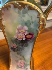 9.25″ Limoges Hand Painted Ewer