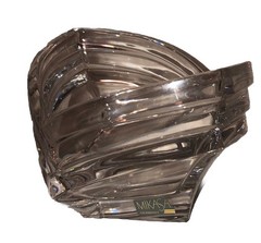 Mikasa Art Deco Full Lead Crystal Votive Candle Holder Bowl Nice