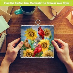 Briarwood Lane Cardinals & Sunflowers Metal Mini Moment 6×6