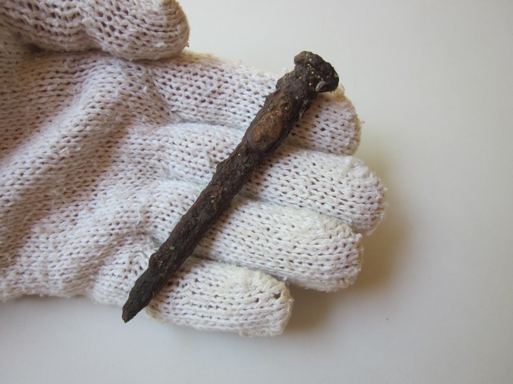 very rare ancient Roman iron nail for crucifixion 1-2 century AD.