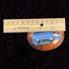 Vintage Hand Trown Art Pottery Bud Vase Signed Hand Made Ceramic Blue Red Drip