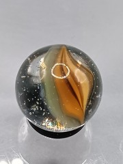 .59″ Vintage Cat Eye Hybrid Sparkler Marble- Akro Master Marble King Vitro – J61