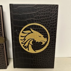 Lot Of 2 Dragon Faux Leather Scholastic Journal Diary Notebook No Locks