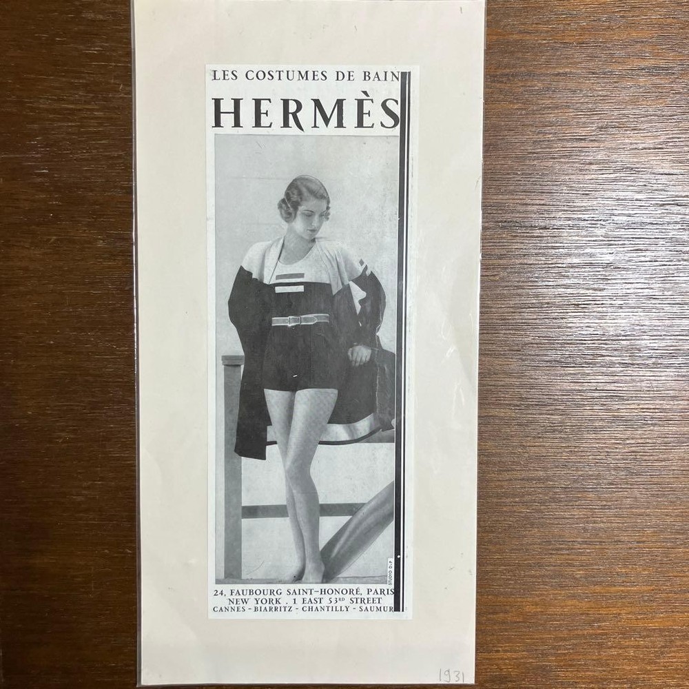 Hermès vintage poster 1931 unframed 20×40