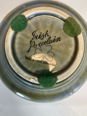 Irish Porcelain Miniature Plate 4.75″ Green Made in Ireland Decorative