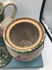 Original ❤️ Parsley Artisan Pottery Magnolia￼Creamer & Sugar