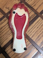 Ceramic Sculpture Red Hand And Wrist Trinket Dish” Caught Red-handed”