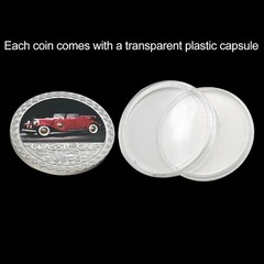 Classic Car 5 Coin Set with Gift Box Certificate Commemorative Collectibles Gift