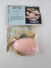VTG Lot of 2 1973 Walco Panorama Egg Ornament Kit Lamb Egg Easter Spring Craft