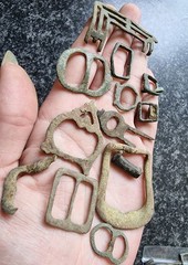 Medieval / Post Medieval Buckles Metal Detecting Finds Antique (3)