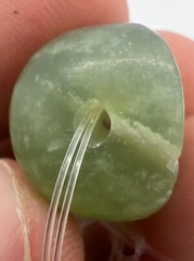 Beautiful Old Natural Jasper Stone Uniqe Roman Greek Intaglio Stamped Bead