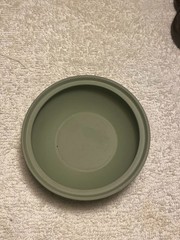 Vintage Wedgwood Jasperware Sage Green Rare Trinket box Made in England