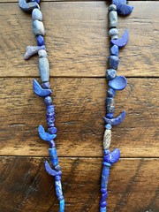 Ancient Lapis Lazuli Beads Bactrian Strand C.300 BC Necklace Jewelry Sterling S