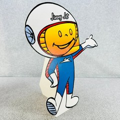 Jimmy Jet Cardboard Stand Up Vintage Astronaut Decorative 12″