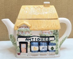 Antiques Shop Cottage Teapot Grandmillennial Cottagecore Vintage English Village