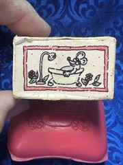 Avon Snowman Soap (2002) And Village Bath Pink Bubblegum Super Soap (1975)