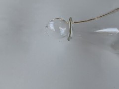 VTG MAYFLOWER GLASS WITH SMALL SHIP INSIDE A BOTTLE BRITAIN