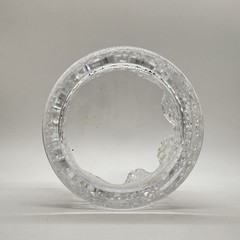 Unbranded Glass Crown Dish Trinket Holder
