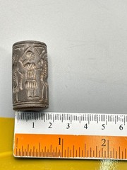 Greek Sassanian Roman Seal Signet Amulet Intaglio’s Carved Hematite Stone Bead