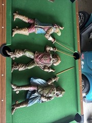Vintage 3 Musketeers Wall Hangings With Unknown Metal Swords One Sword broken