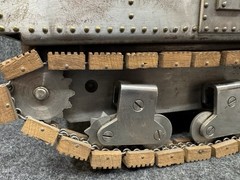 Vintage c1950 Electric Steel Military Tank Homemade Craftsman Little Willie READ